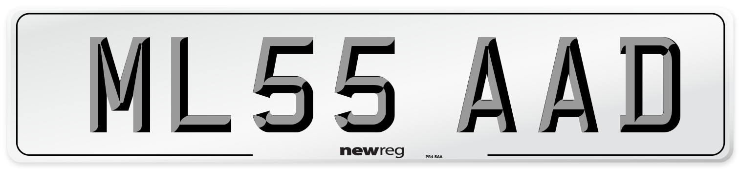 ML55 AAD Number Plate from New Reg